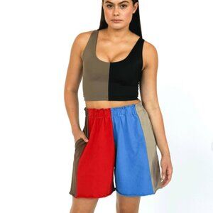 State the Label Gym Shorts patchwork cotton M